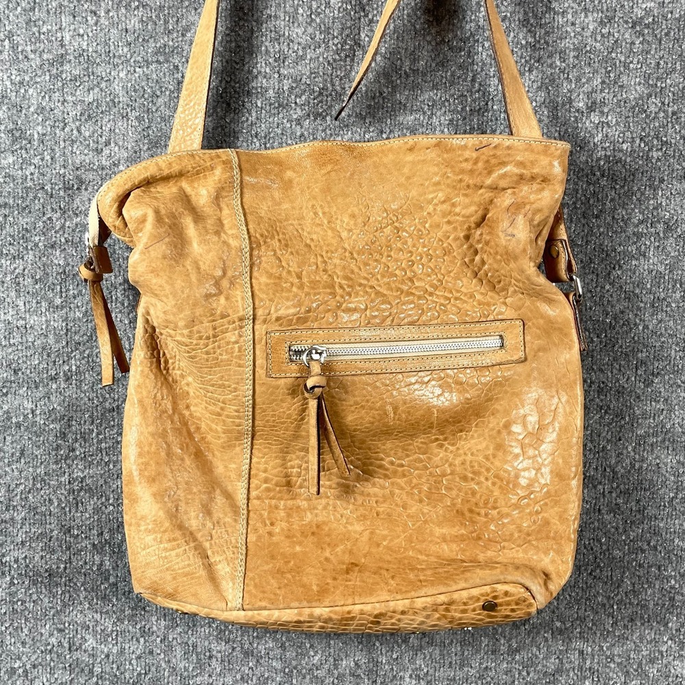 Cavalcanti Purse Womens Italian Made Tan Leather Shoulder Bag Italy Soft Large